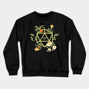 Polyhedral D20 Dice Plant TRPG Tabletop RPG Gaming Addict Crewneck Sweatshirt